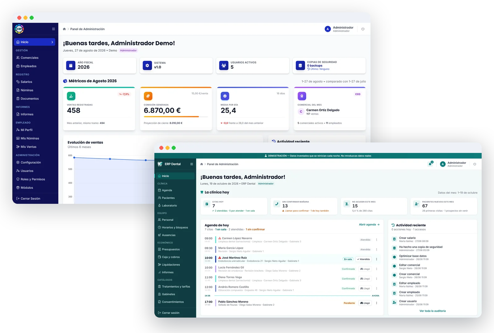 ERP a medida: ERP para empresas y ERP Dental desarrollados por Woland